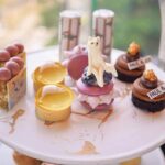 下午茶甜品都加入大量貓咪元素，非常可愛！